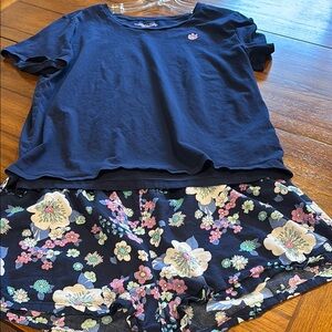 Victoria's Secret Pajama Set Short Sleeve Top and Shorts
